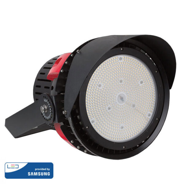 LED Προβολέας 500W V-TAC Samsung Chip Τροφοδοτικό Meanwell Μαύρος 45° Αδιάβροχος IP65 Ψυχρό Λευκό 5000K - 490