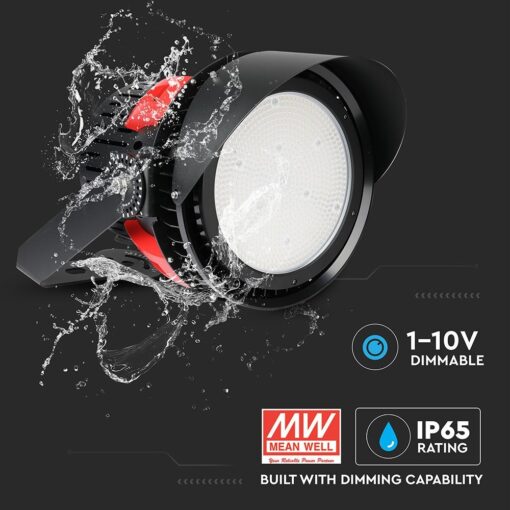 LED Προβολέας 500W V-TAC Samsung Chip Τροφοδοτικό Meanwell Μαύρος 45° Αδιάβροχος IP65 Ψυχρό Λευκό 5000K – 490