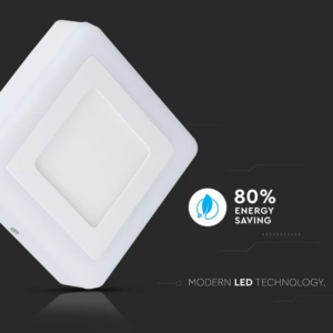LED panel επιφανειακό 15W 3000K Θερμό λευκό Τετράγωνο V-TAC – 4925