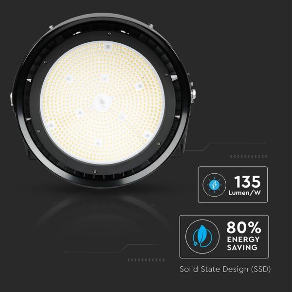 LED Προβολέας 500W V-TAC Samsung Chip Τροφοδοτικό Meanwell Μαύρος 110° Αδιάβροχος IP65 Ψυχρό Λευκό 5000K – 493