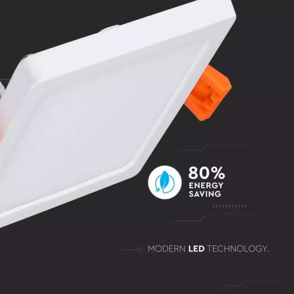 LED panel χωνευτό 22W 6400K Ψυχρό λευκό Τετράγωνο V-TAC – 4798