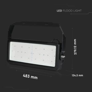 LED Προβολέας 250W V-TAC PRO Samsung Chip 30000lm Τροφοδοτικό Meanwell Μαύρος 60° Αδιάβροχος IP65 Φυσικό Λευκό 4000K – 495