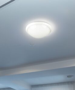 Φωτιστικό Οροφής 1xE27 Με Αισθητήρα Κίνησης IP44 Λευκού Χρώματος V-TAC – 4966