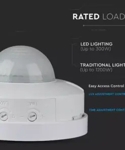 Ανιχνευτής κίνησης Infrared Max 300W Λευκό V-TAC – 4968