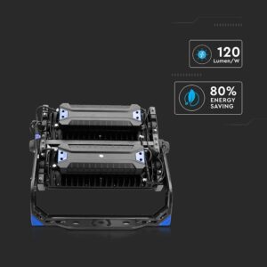 LED Προβολέας 500W V-TAC PRO Samsung Chip 60000lm Τροφοδοτικό Meanwell Μαύρος 60° Αδιάβροχος IP65 Φυσικό Λευκό 4000K – 497