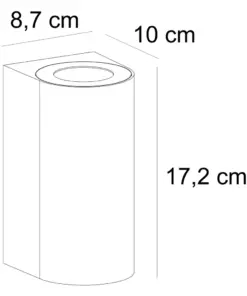Nordlux Canto Maxi 2 Φωτιστικό Τοίχου Λευκό GU10 Αλουμίνιο – 49721001