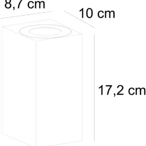 Nordlux Canto Maxi Kubi 2 Φωτιστικό Τοίχου Γαλβανιζέ GU10 Μεταλλικό – 49731031