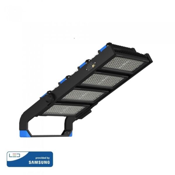 LED Προβολέας 1000W V-TAC PRO Samsung Chip 120000lm Τροφοδοτικό Meanwell Μαύρος 60° Αδιάβροχος IP66 Φυσικό Λευκό 4000K – 499