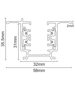 ΧΩΝΕΥΤΗ ΡΑΓΑ 4 ΚΑΛΩΔΙΩΝ 2m ΜΑΥΡΗ ACA – 4WRE2MB