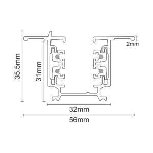 ΧΩΝΕΥΤΗ ΡΑΓΑ 4 ΚΑΛΩΔΙΩΝ 2m ΜΑΥΡΗ ACA – 4WRE2MB