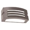 ΑΠΛΙΚΑ ΤΟΙΧΟΥ LM04 ΟΒΑΛ E27 MAX 10W LED 220x99x100 IP54 ΓΚΡΙ PRO EUROLAMP – 145-20235