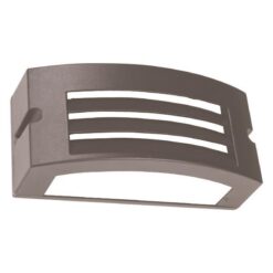 ΑΠΛΙΚΑ ΤΟΙΧΟΥ LM04 ΟΒΑΛ E27 MAX 10W LED 220x99x100 IP54 ΓΚΡΙ PRO EUROLAMP – 145-20235