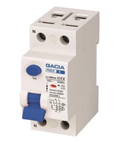 ΡΕΛΕ ΔΙΑΡΡΟΗΣ 2Χ63Α 10KA 300mA TYPE AC+S GACIA EUROLAMP – 500-37540