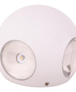 ΦΩΤΙΣΤΙΚΟ ΤΟΙΧΟΥ ΣΤΡΟΓΓΥΛΟ LED 8W Φ100×94 3000K IP65 ΛΕΥΚΟ PLUS EUROLAMP – 145-20226