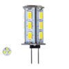 GloboStar® 76133 Λάμπα LED G4 SMD 5630 5W 600lm 320° DC 12-24V IP20 Φ1.8 x Υ4.3cm Ψυχρό Λευκό 6000K Dimmable – 2 Χρόνια Εγγύηση