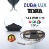 LED Ταινία 14.4W 12V CUBALUX Dimmable 1200lm/m Πολύχρωμη RGB 5 Μέτρα – 50-0032