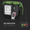 LED Προβολέας Φορητός με Micro USB & SOS Flash Επαναφορτιζόμενος 10W V-TAC PRO Samsung Chip 100° 700lm IP44 Ψυχρό Λευκό 6400K – 502