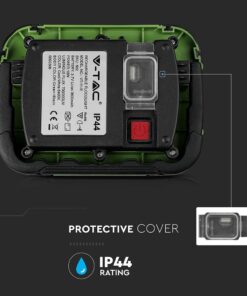 LED Προβολέας Φορητός με Micro USB & Επαναφορτιζόμενος 10W V-TAC PRO Samsung Chip 100° 700lm IP44 Ψυχρό Λευκό 6400K – 503