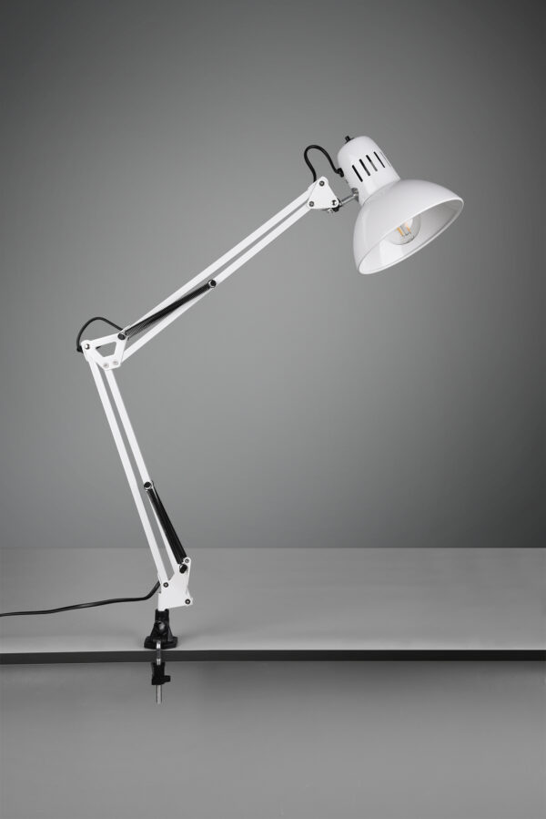 Φωτιστικό με Σφιγκτήρα Trio Lighting   E27 Λευκό Μεταλλικό    5029010-01