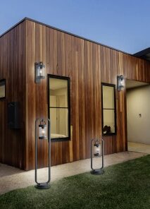 Κολωνάκι Trio Lighting E27 Ανθρακί Αλουμίνιο IP44 504160142