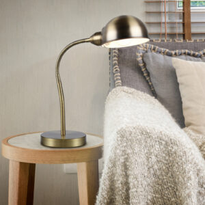 Επιτραπέζιο Φωτιστικό Trio Lighting PERRY  1x E27 Παλιός Ορείχαλκος Μεταλλικό   – 504900104
