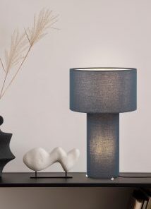 Επιτραπέζιο Φωτιστικό Trio Lighting 2xE27 Μπλε Χρώματος – 505200112