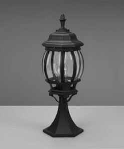 Φωτιστικό Φαναράκι Δαπέδου Μαύρο Ματ ELVO 1x E27 IP44 Trio Lighting – 506960132