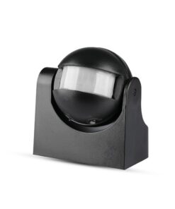 Αισθητήρας κίνησης εξωτερικού χώρου, μαύρος, για αυτόματο φωτισμό και ασφάλεια.