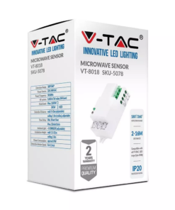 Ανιχνευτής κίνησης Microwave Max 300W Λευκό V-TAC – 5078