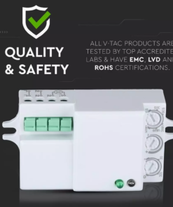 Ανιχνευτής κίνησης Microwave Max 300W Λευκό V-TAC – 5078