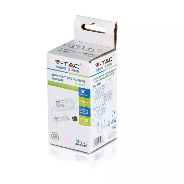 Ανιχνευτής κίνησης πόρτας IR Max 300/500W Λευκό V-TAC – 5085