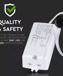 Ανιχνευτής κίνησης πόρτας IR Max 300/500W Λευκό V-TAC – 5085