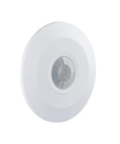 Αισθητήρας κίνησης λευκού χρώματος, ανίχνευσης 360°, για χρήση σε συστήματα ασφαλείας και αυτοματισμού σπιτιού.