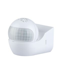 Ανιχνευτής κίνησης τοίχου λευκός, περιστροφικός, για αυτοματισμό φωτισμού και ασφάλεια χώρου.