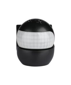 Αισθητήρας κίνησης υπέρυθρων, μαύρος, για ανίχνευση κίνησης σε εσωτερικούς και εξωτερικούς χώρους.