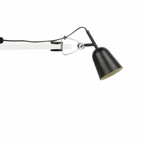 STUDIO BLACK AND CREAM CLIP LAMP                  FARO - 51133