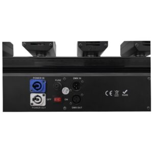 Επαγγελματική Μπάρα Laser με 6x300mw/638nm Κεφαλές 230V 3° DMX512 Μπλε GloboStar 51134