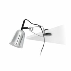 STUDIO CHROME AND WHITE CLIP LAMP FARO – 51134