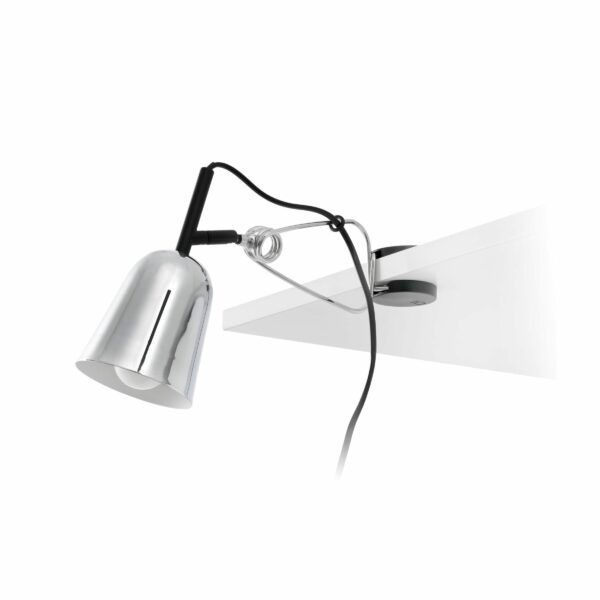 STUDIO CHROME AND WHITE CLIP LAMP                 FARO - 51134