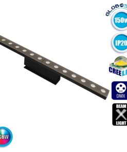 Επαγγελματική Μπάρα LED WASH RGBW & 14x10W CREE LED Θερμό Λευκό 3000k 230V 8° DMX512 GloboStar 51135