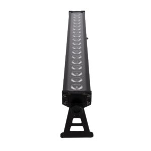 GloboStar® 51141 TRITON Επαγγελματική Μπάρα Φωτισμού Wall Washer LED 18*15W 4in1 270W 25° AC 220-240V Αδιάβροχο IP65 Πολύχρωμο RGBW DMX512 Display on Body – Μαύρο – L102 x W11 x H17cm