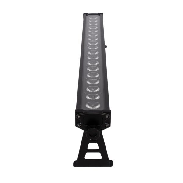 GloboStar® 51141 TRITON Επαγγελματική Μπάρα Φωτισμού Wall Washer LED 18*15W 4in1 270W 25° AC 220-240V Αδιάβροχο IP65 Πολύχρωμο RGBW DMX512 Display on Body – Μαύρο – L102 x W11 x H17cm