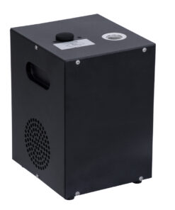 GloboStar® 51148 SIRENS Επαγγελματική Επιδαπέδια Μηχανή Cold Sparkle Machine – Fountain Εφέ με Άκαυστες Σπίθες 600W AC 220V-240V DMX512 Display on Body – Μαύρο – L18 x W16.5 x H24cm