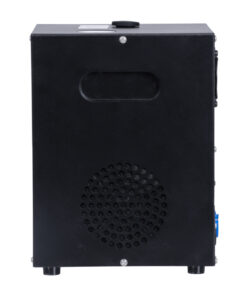 GloboStar® 51148 SIRENS Επαγγελματική Επιδαπέδια Μηχανή Cold Sparkle Machine – Fountain Εφέ με Άκαυστες Σπίθες 600W AC 220V-240V DMX512 Display on Body – Μαύρο – L18 x W16.5 x H24cm