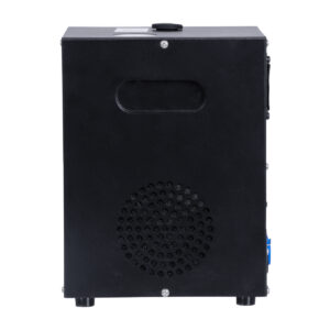 GloboStar® 51148 SIRENS Επαγγελματική Επιδαπέδια Μηχανή Cold Sparkle Machine – Fountain Εφέ με Άκαυστες Σπίθες 600W AC 220V-240V DMX512 Display on Body – Μαύρο – L18 x W16.5 x H24cm