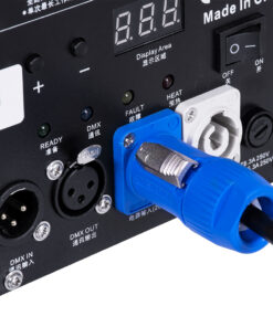 GloboStar® 51148 SIRENS Επαγγελματική Επιδαπέδια Μηχανή Cold Sparkle Machine – Fountain Εφέ με Άκαυστες Σπίθες 600W AC 220V-240V DMX512 Display on Body – Μαύρο – L18 x W16.5 x H24cm