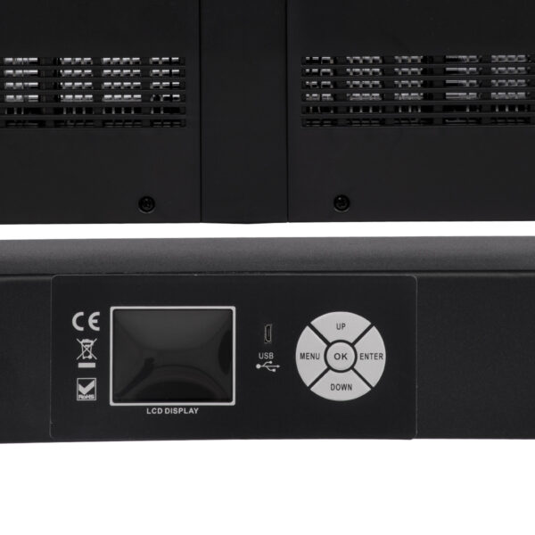 GloboStar® 51168 SPHINX Επαγγελματική Κινούμενη Μπάρα Φωτισμού DIGITAL MATRIX PIXEL LED 480W AC 220V-240V 4IN1 BEAM – WASH – SPOT – ZOOM 5° – 35° OSRAM LED DMX512 Display on Body RGBW – Μαύρο – L102 x W10 x H16.5cm