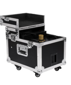 GloboStar® 51170 MERMAID Επαγγελματική Επιδαπέδια Μηχανή Double Haze Machine – Διπλού Εφέ Ομίχλης-Νέφωσης 600W AC 220V-240V DMX512 Display on Body & Ασύρματο Χειριστήριο σε Flight Case – Μαύρο – L49.5 x W38 x H45cm