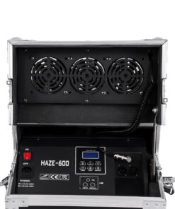 GloboStar® 51170 MERMAID Επαγγελματική Επιδαπέδια Μηχανή Double Haze Machine – Διπλού Εφέ Ομίχλης-Νέφωσης 600W AC 220V-240V DMX512 Display on Body & Ασύρματο Χειριστήριο σε Flight Case – Μαύρο – L49.5 x W38 x H45cm