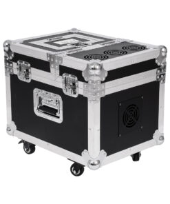 GloboStar® 51170 MERMAID Επαγγελματική Επιδαπέδια Μηχανή Double Haze Machine – Διπλού Εφέ Ομίχλης-Νέφωσης 600W AC 220V-240V DMX512 Display on Body & Ασύρματο Χειριστήριο σε Flight Case – Μαύρο – L49.5 x W38 x H45cm